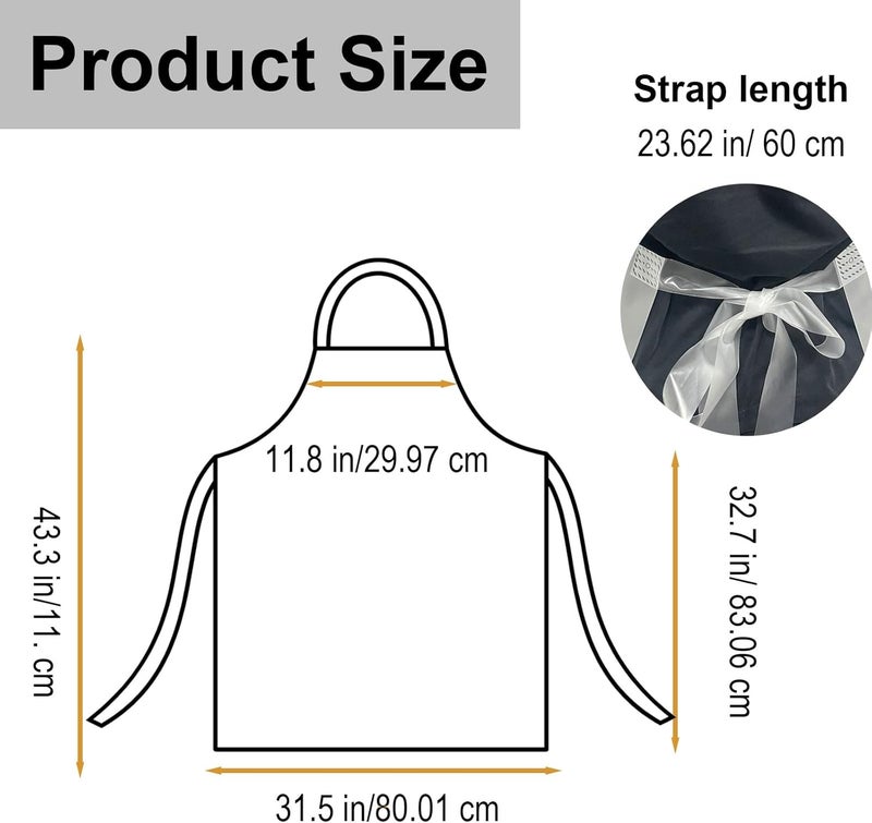 ELEBOX Waterproof Oil Proof Bib Apron Utility Apron Chemical Resistant Apron with Sleeve Work Apron Ultra Lightweight - Image 5